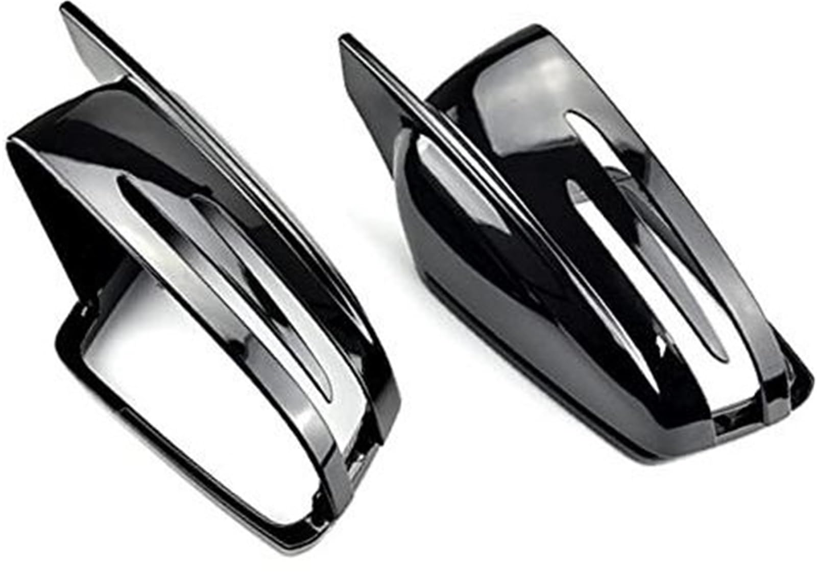 HUVNEXA Auto Links/Rechts Außenspiegel Rückspiegel Schwarz Gehäuse Abdeckung Gehäuse, for,-, for, C-Klasse W176 W246 W204 W212 W221 CLS X156 C117 Auto-Außenspiegelabdeckung(Black Bright Black) von HUVNEXA