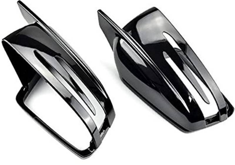 HUVNEXA Auto Links/Rechts Außenspiegel Rückspiegel Schwarz Gehäuse Abdeckung Gehäuse, for,-, for, C-Klasse W176 W246 W204 W212 W221 CLS X156 C117 Auto-Außenspiegelabdeckung(Black Bright Black) von HUVNEXA