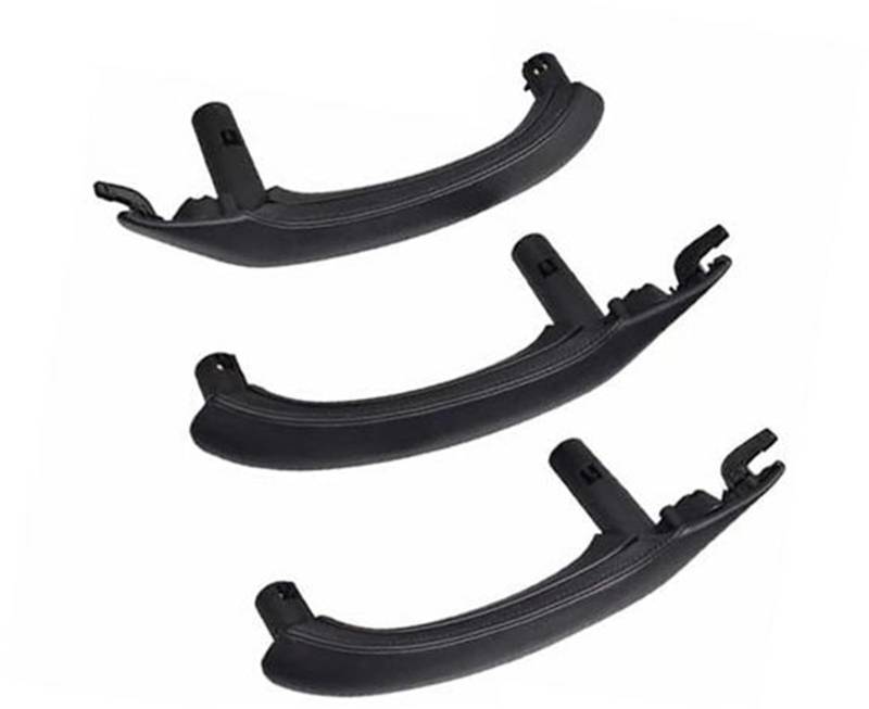 HUVNEXA Auto Links Rechts Innen Leder Außenabdeckung Verkleidung Türgriff Innentürverkleidung Griff Zugverkleidung Abdeckung, for, X3 X4 F25 F26 51417248502 Türgriff für den Autoinnenraum(LHD Black 3 von HUVNEXA