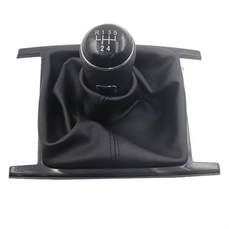 HUVNEXA Auto Schaltknauf Kopf Getriebeabdeckung Schalthebel Stick, for Amarok 2010-2022 Handschalthebel Handball Auto-Schaltknauf(Black 5 Speed) von HUVNEXA