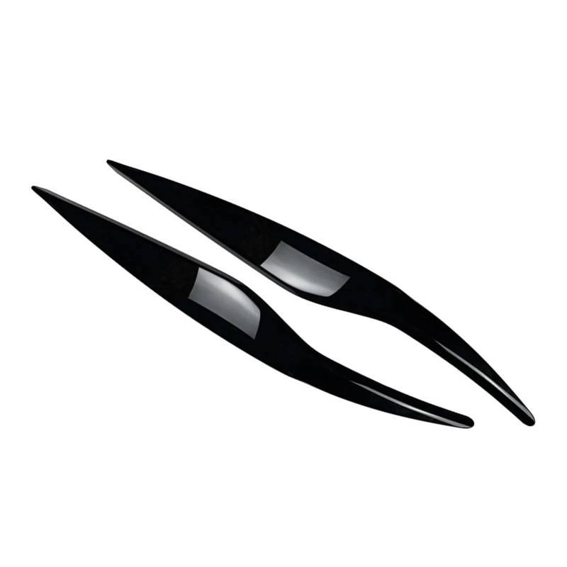 HUVNEXA Auto-Scheinwerfer-Scheinwerfer-Augenbrauen-Augenlider-Rahmenabdeckungs-Ordnung, for Ford, for Fiesta, for MK6 2008 2009 2010 2011 2012 Autoscheinwerferaufkleber(Glossy Black) von HUVNEXA