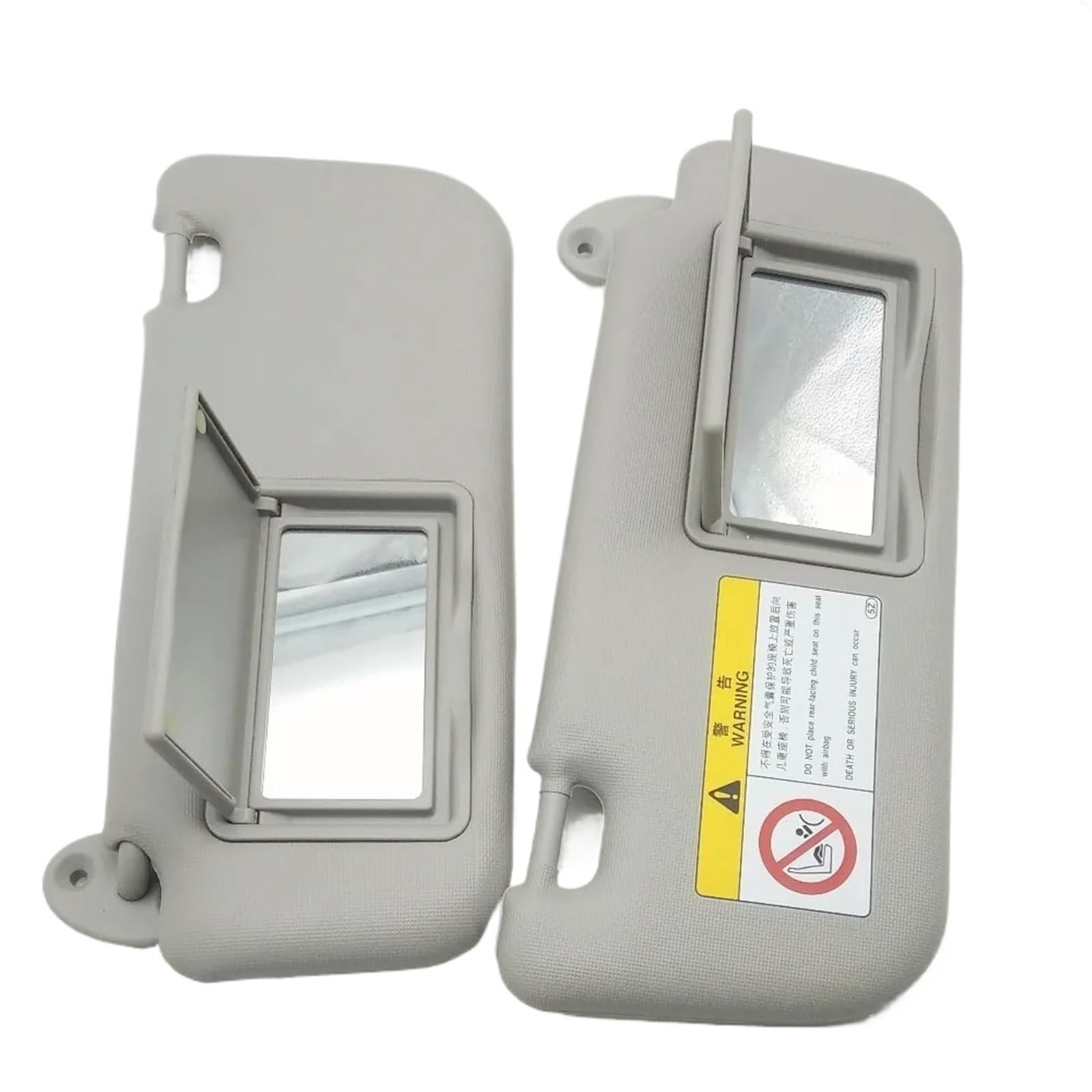 HUVNEXA Auto-Sonnenblenden-Make-up-Spiegel, for Toyota, for Corolla, Levin 2014–2017, Windschutzscheiben-Sonnenblende, Auto-Zubehör, Grau Auto-Sonnenblende(LH and RH) von HUVNEXA