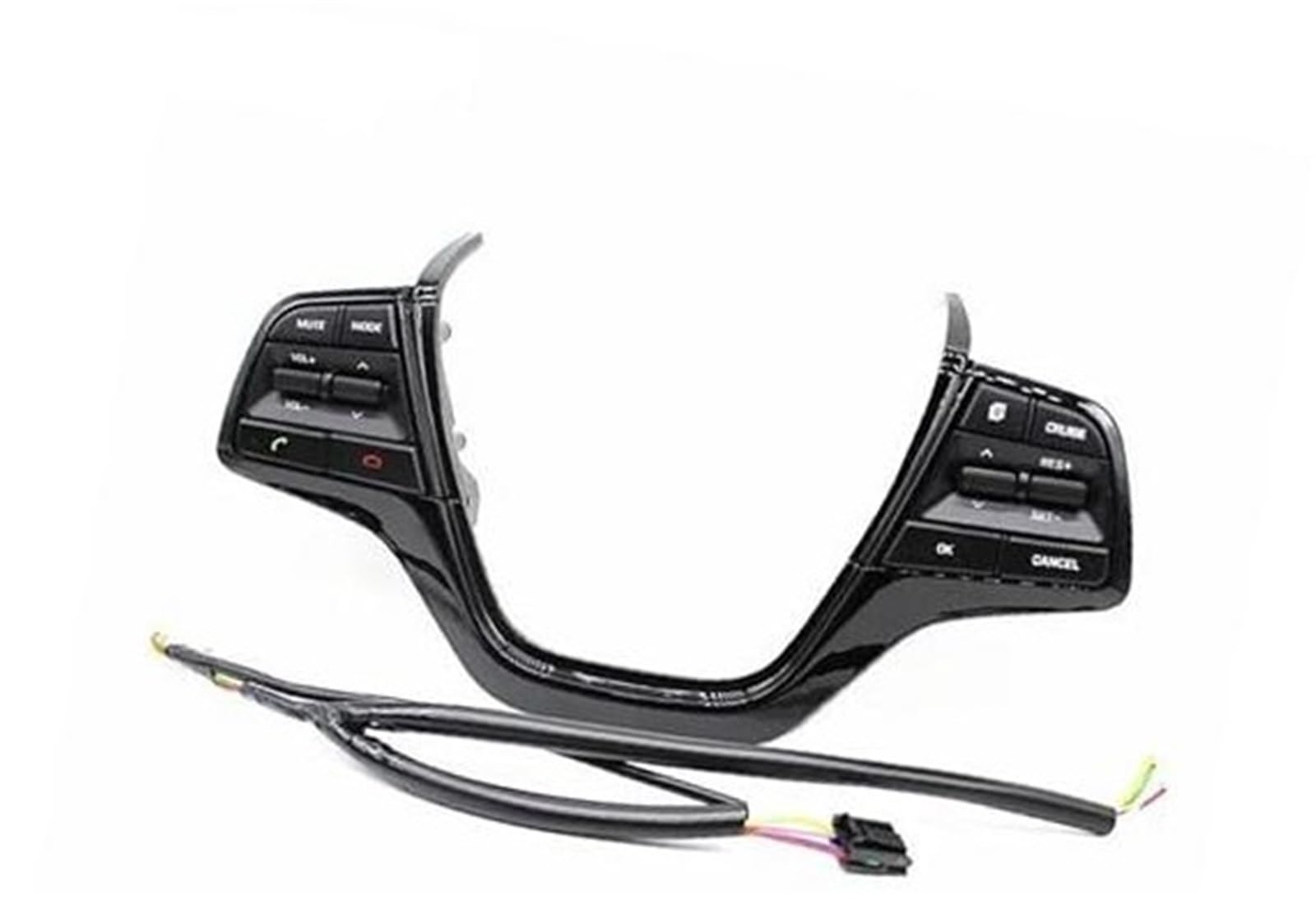 HUVNEXA Auto-Tempomat-Knopf, for Hyundai, for Solaris, for Elantra, AD 1.6L 2017 2018, Autozubehör, Lenkrad-Tempomat-Knopfschalter, Innenraum(Black color1) von HUVNEXA