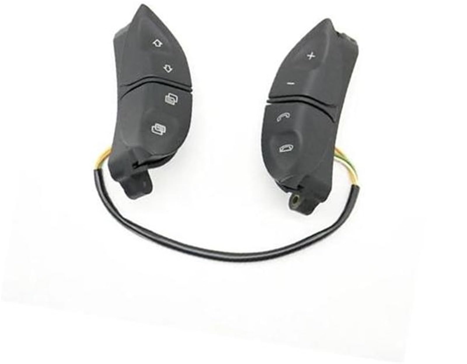 HUVNEXA Auto-Tempomattaste, for Mercedes, for Benz, for Viano 2003–2010, for Vito 636 639, Auto-Multifunktionstasten, Lenkrad-Steuerschalter A2208207810(Black 1 Pair with Wire) von HUVNEXA