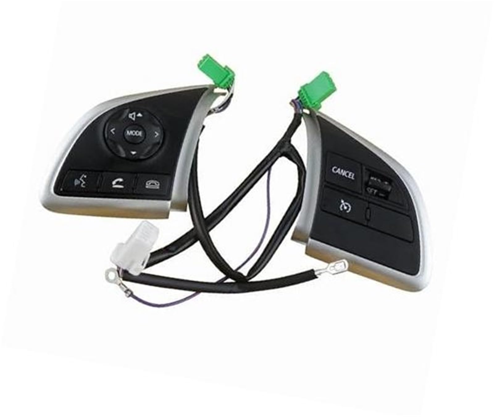 HUVNEXA Auto-Tempomattaste, for Mitsubishi, L200, for Outlander, for Mirage, for Xpander 2016–2018, Lenkradfernbedienung, Lautstärketaste, Tempomatschalter(Black Set) von HUVNEXA