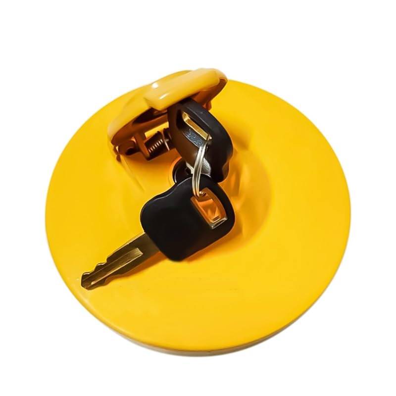 HUVNEXA Autoreparatur, for CATERPILLAR CAT 70B 305.5 200B 312 307 308 Öltankdeckel Baggerölkasten Baggerteile Reparaturteile (Ausgezeichnete Qualität) Diesel-Tankdeckel für Bagger(BLACK Excellent Qual von HUVNEXA