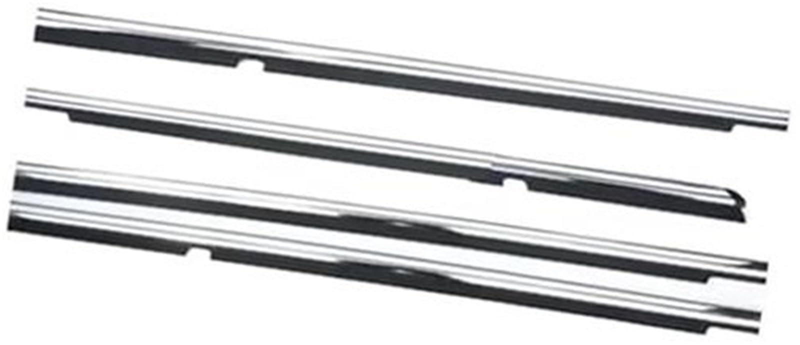 HUVNEXA Autotürkantenschutz, for Hyundai, IX35 2010-2015, 4-teilig, Außenfensterglas, Gummiglas-Dichtungsstreifenschutz(Black Chrome Outside) von HUVNEXA