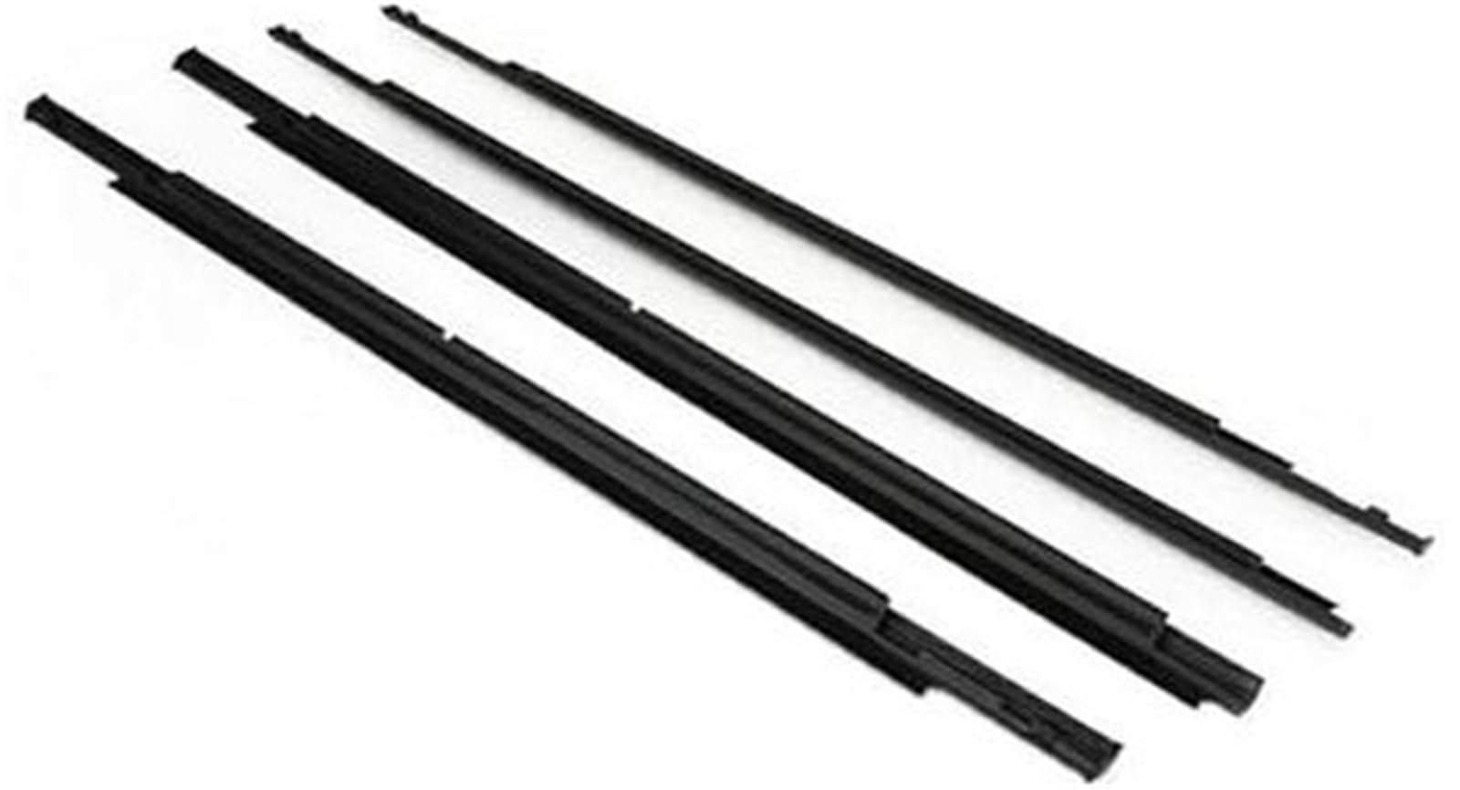 HUVNEXA Autotürkantenschutz, for Mitsubishi, for Outlander 2013-2018, 4-teilig, Autofensterglas-Versiegelungsstreifen, Seitenfenster-Wetterstreifen(Black) von HUVNEXA