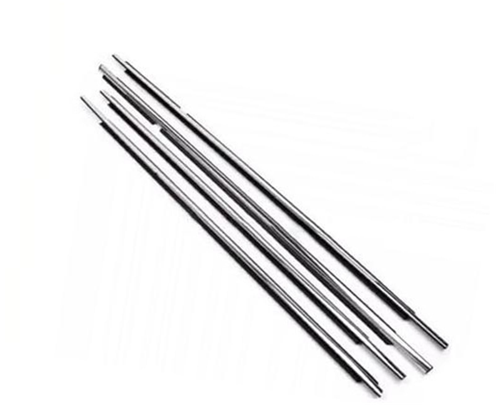 HUVNEXA Autotürkantenschutz, for Toyota, for Land Cruiser, LC200 J200 2008-2021 4-teiliges Gummi-Dichtungsprofil for die Außenfenster Autodachdichtung(Black Chrome) von HUVNEXA