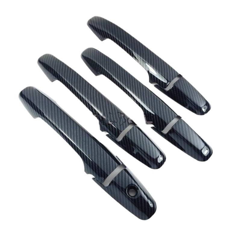 HUVNEXA CRV CR-V 2007 2008 2009 2010 2011 Hochwertige Chrom-Carbonfaser-Autotürgriffabdeckung Zieraufkleber Zubehör Abdeckung für Außentürgriffe(Black) von HUVNEXA