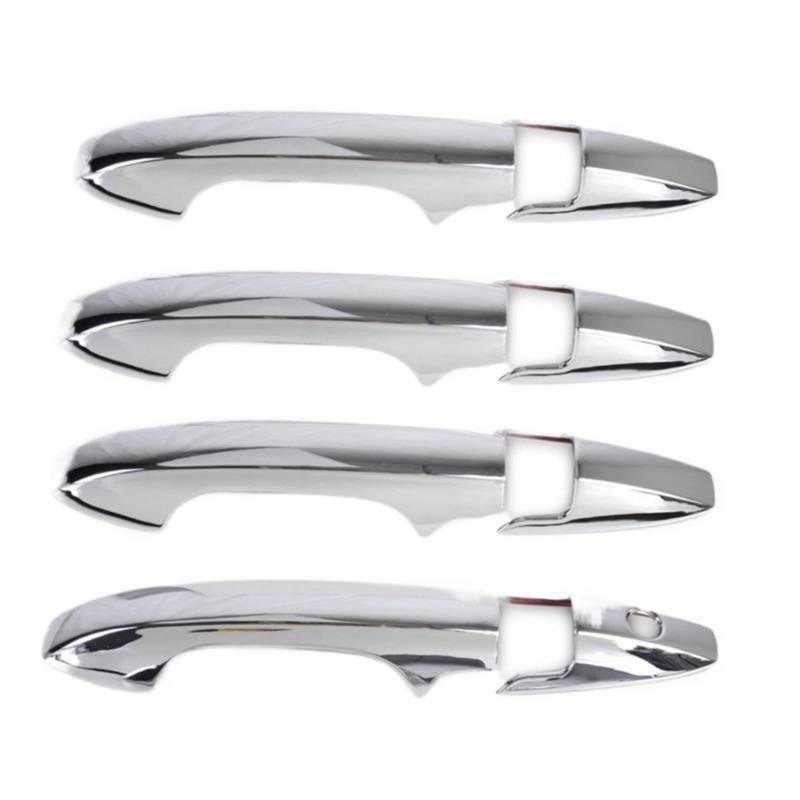 HUVNEXA CRV CR-V 2007 2008 2009 2010 2011 Hochwertige Chrom-Carbonfaser-Autotürgriffabdeckung Zieraufkleber Zubehör Abdeckung für Außentürgriffe(Silver) von HUVNEXA