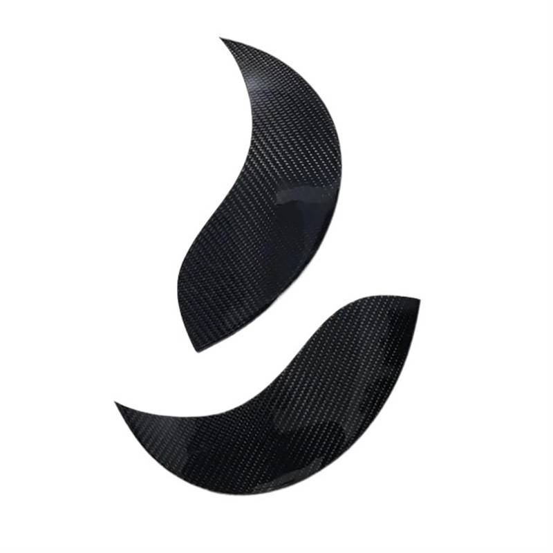 HUVNEXA Carbon-Faser-Auto-Scheinwerfer-Augenbrauen Decken FRP wütende Augenlider ab, for MINI R55 Clubman R56 Cooper R57 Cabrio R58 Coupe R59 Roadster Autoscheinwerferaufkleber(Carbon Fiber) von HUVNEXA