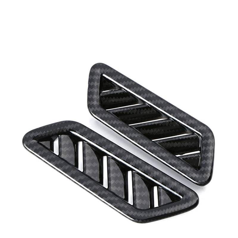 HUVNEXA Carbon Fiber Auto Front Armaturenbrett Obere AC Luftauslass Lüftungsrahmen Verkleidung, for VW, for T-ROC, T ROC 2017 2018 Car-Styling Lüftungsdüsen-Dekorleiste von HUVNEXA