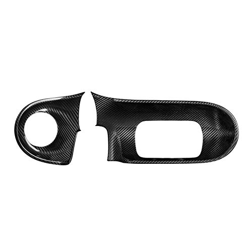 HUVNEXA Carbon Fiber Innenausstattung Mittelkonsole Dekoration Abdeckung Aufkleber, for Mercedes, for Smart, Fortwo Forfour 453 Auto Styling Lüftungsdüsen-Dekorleiste von HUVNEXA