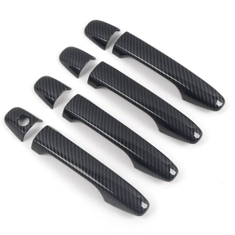 HUVNEXA Carbonfaser-Autotürgriffabdeckungs-Aufkleber-Overlay, for Subaru, for Forester, SH 2008 2009 2010 2011 2012 Styling-Zubehör Abdeckung für Außentürgriffe(Carbon Fiber) von HUVNEXA