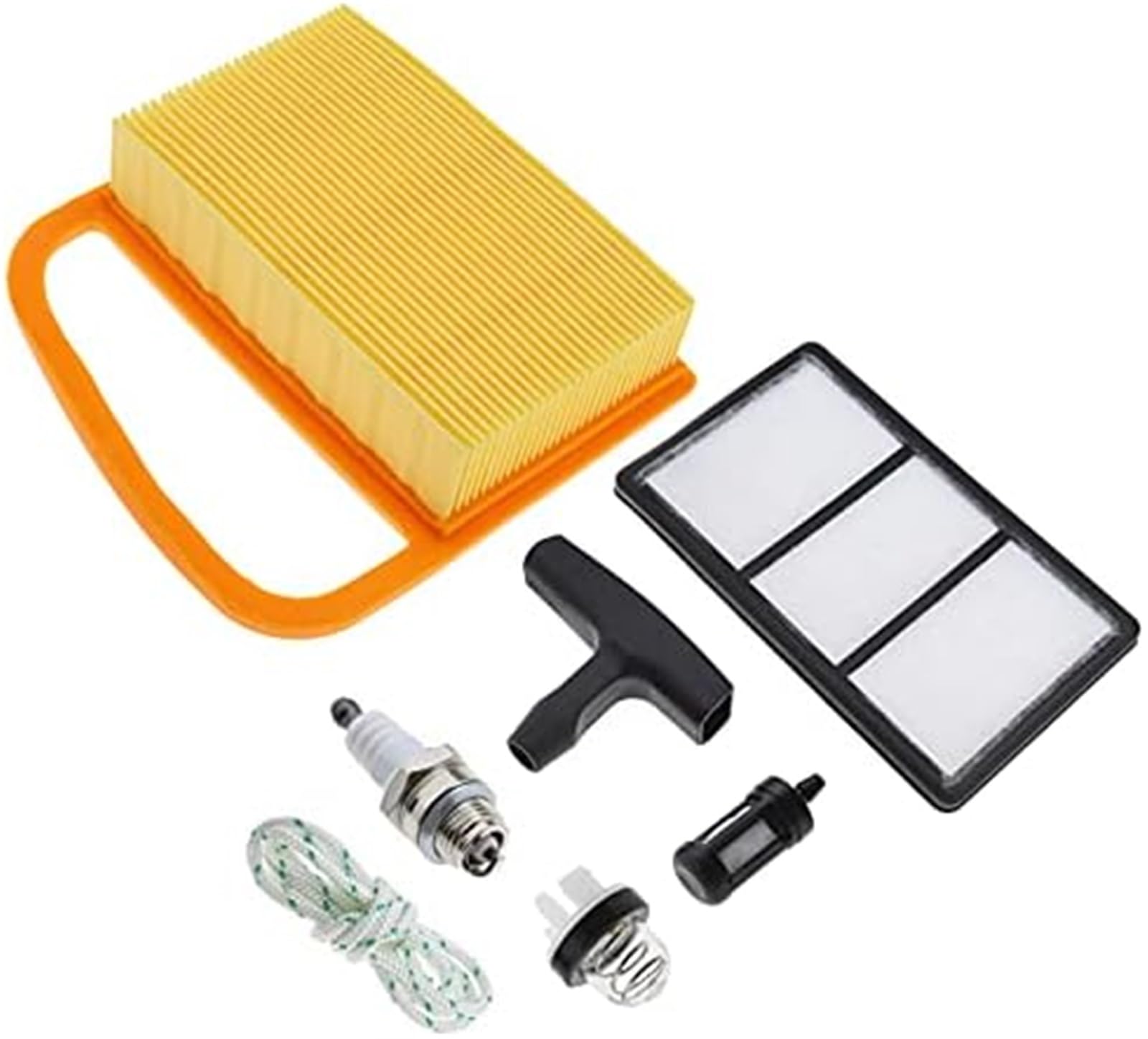 HUVNEXA Create idea 7-teiliges Vergaser-Service-Set, Zündkerze, Kraftstofffilter, Glühbirne, Primer, Trimmer-Zubehörteile, for STIHL, TS410, TS420, Luftfilter 4238, 140, 4402 HUVNEXA Create idea 7-teiliges Vergaser-Service-Set, Zündkerze, Kraftstofffilter, Glühbirne, Primer, Trimmer-Zubehörteile, for STIHL, TS410, TS420, Luftfilter 4238, 140, 4402 von HUVNEXA