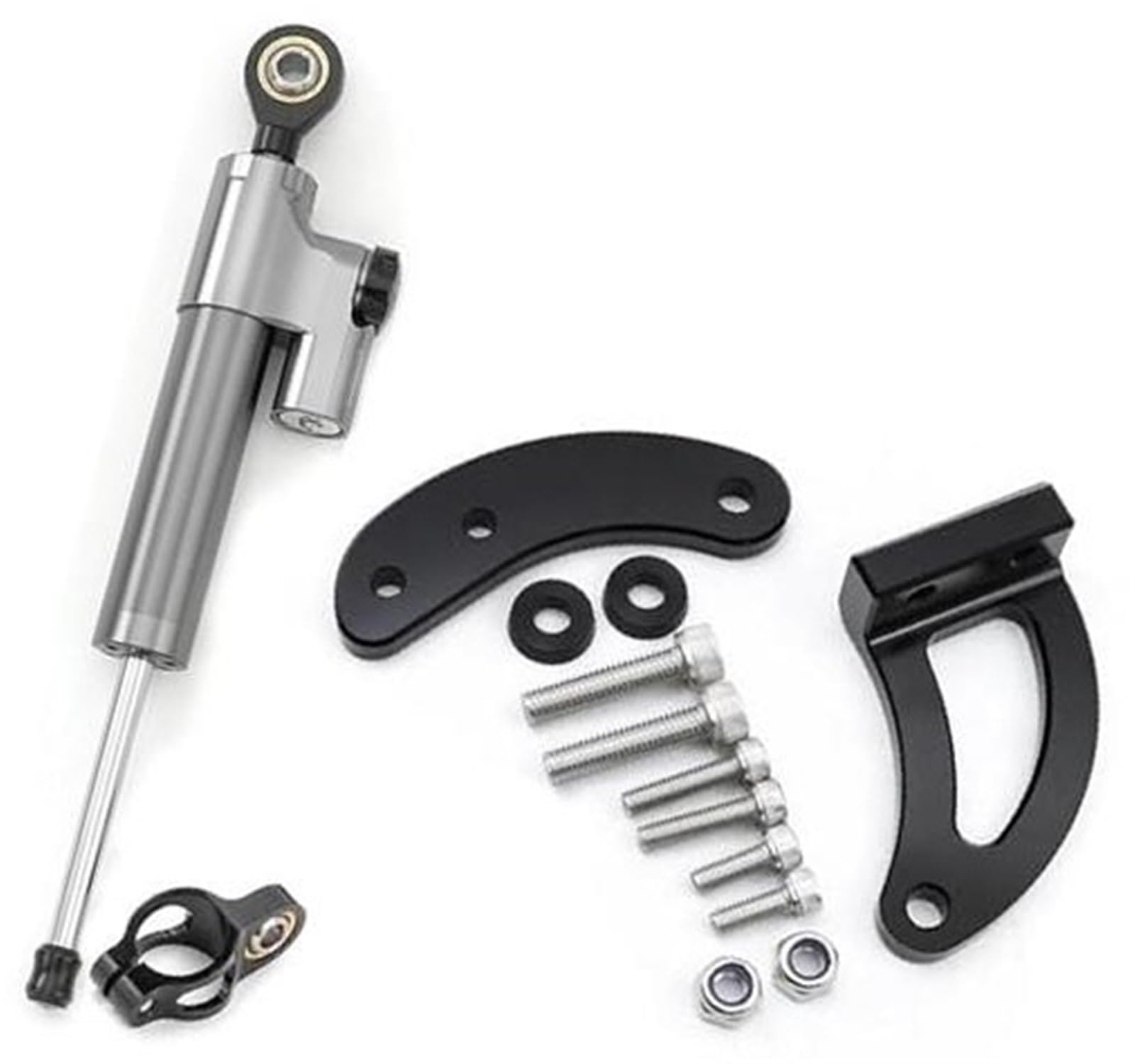 HUVNEXA Elektroroller-Dämpferhalterungs-Montagesatz, for KAABO, Mantis King GT Lenkungsdämpfer für Elektroroller(Black T B4) von HUVNEXA