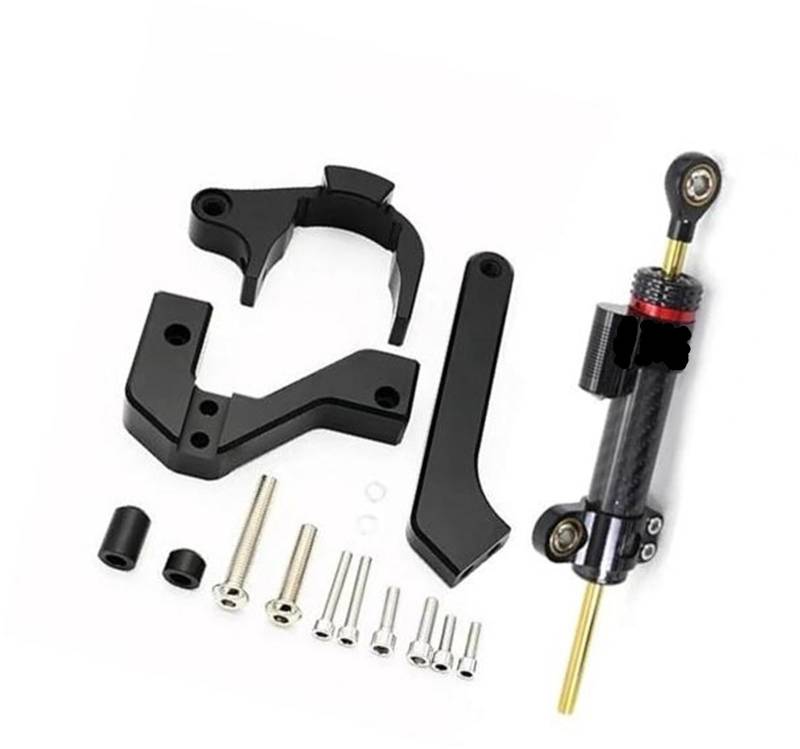 HUVNEXA Elektroroller Directional Carbon Fiber, for VSETT, 10 Ersatzteile erhöhen die Geschwindigkeitsstabilität und Sicherheit Lenkungsdämpfer für Elektroroller(Black 1 set2) von HUVNEXA