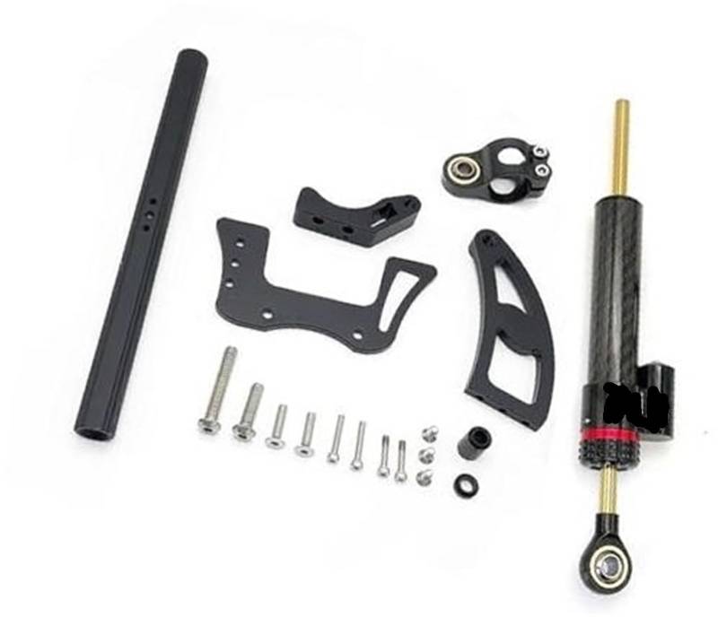 HUVNEXA Elektroroller mit Halterungsdämpfer Lenkungsstabilisatordämpfer, for Minimotoren, DT Victor Storm, for Thunder, 2 Lenkungsdämpfer für Elektroroller(Black Thunder II B3) von HUVNEXA