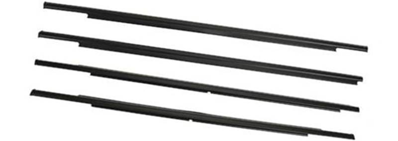 HUVNEXA Fenstertürdichtungen, 4-teilig/Satz Autofenster-Außendichtung Seitentür-Zierleiste, for Mitsubishi, for Outlander 2007 2008 2009 2010 2011 2012 Dichtungsstreifen für Autotürfenster von HUVNEXA