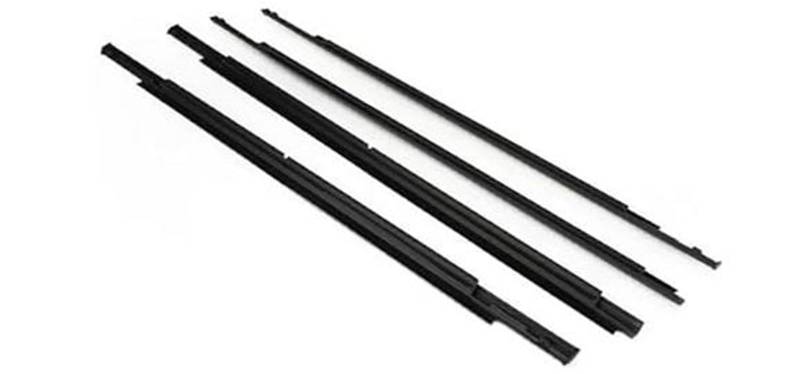 HUVNEXA Fenstertürdichtungen, 4-teilig/Satz Autofenster-Dichtungsstreifen, Seitentür-Zierleiste, Dichtung, for Mitsubishi, for Outlander 2013-2018 Dichtungsstreifen für Autotürfenster(Black) von HUVNEXA