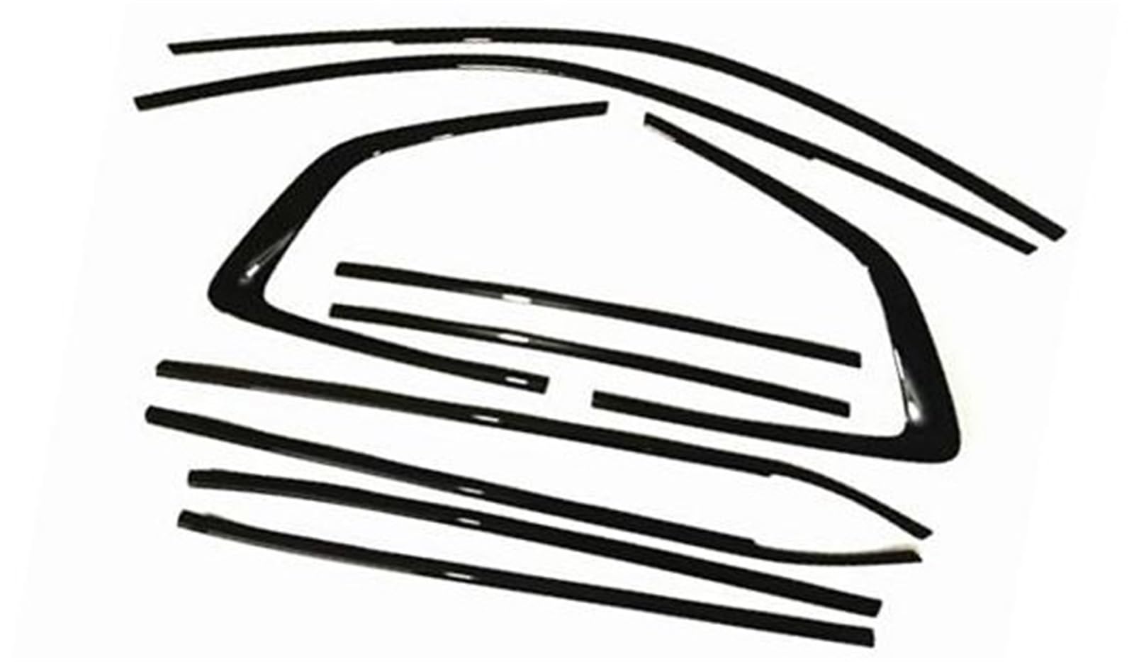 HUVNEXA Fenstertürdichtungen Auto Außenfensterleistenabdeckung Zierleiste, for, G01 X3 2018-2024 Wetterstreifen Edelstahldichtung Schatten Dekorativ Dichtungsstreifen für Autotürfenster von HUVNEXA