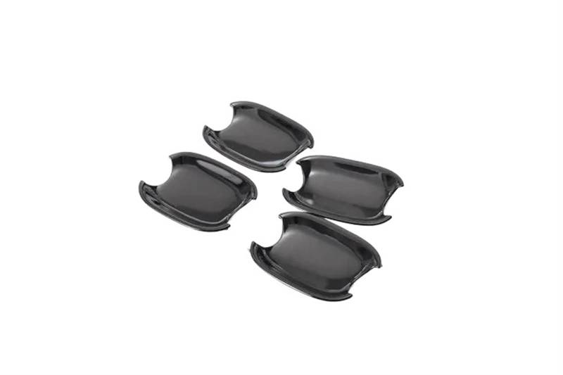 HUVNEXA Glänzend schwarz verchromter Aufkleber for die Türgriffabdeckung, for, A4 B8 Q5 Q3, Styling, Autozubehör Abdeckung für Außentürgriffe(Black Bowl) von HUVNEXA