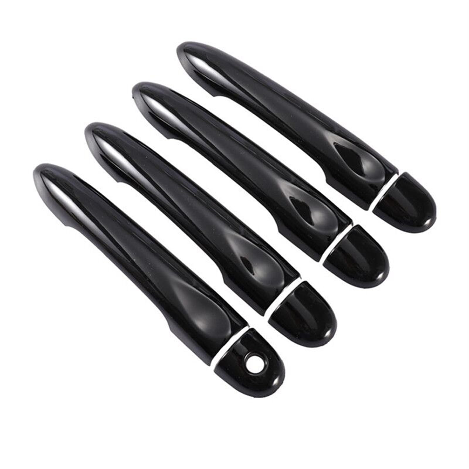 HUVNEXA Glänzend schwarzes Autotürgriff-Abdeckungs-Styling-Zubehör, for Renault, Scenic III Grand Scenic XMOD 2010-2016 Abdeckung für Außentürgriffe(4Dr 1 Key no Button) von HUVNEXA
