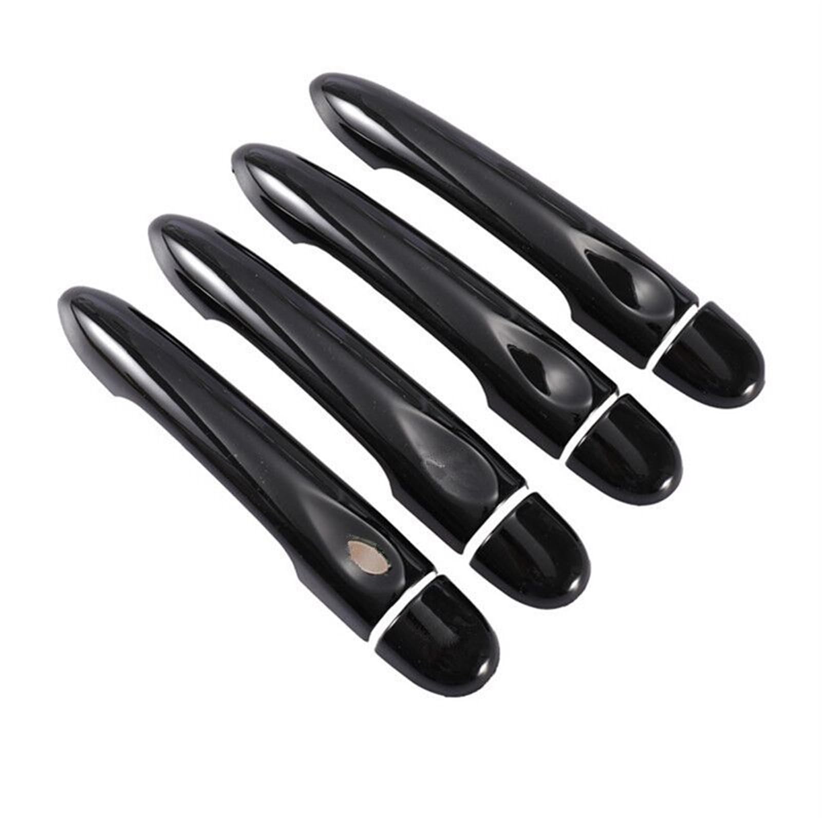 HUVNEXA Glänzend schwarzes Autotürgriff-Abdeckungs-Styling-Zubehör, for Renault, Scenic III Grand Scenic XMOD 2010-2016 Abdeckung für Außentürgriffe(4Dr no Key 1 Button) von HUVNEXA