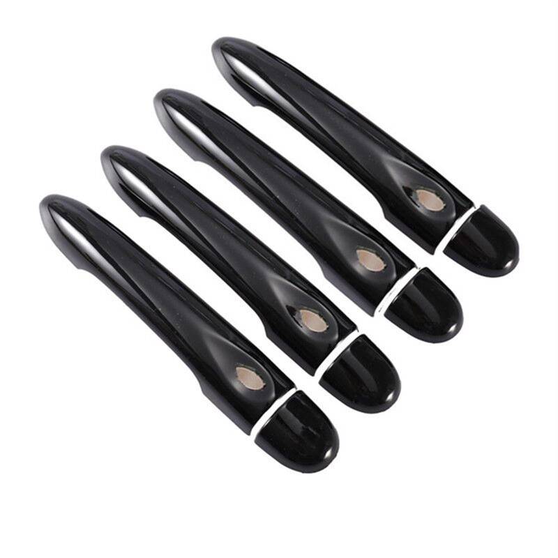 HUVNEXA Glänzend schwarzes Autotürgriff-Abdeckungs-Styling-Zubehör, for Renault, Scenic III Grand Scenic XMOD 2010-2016 Abdeckung für Außentürgriffe(4Dr no Key 4 Buttons) von HUVNEXA