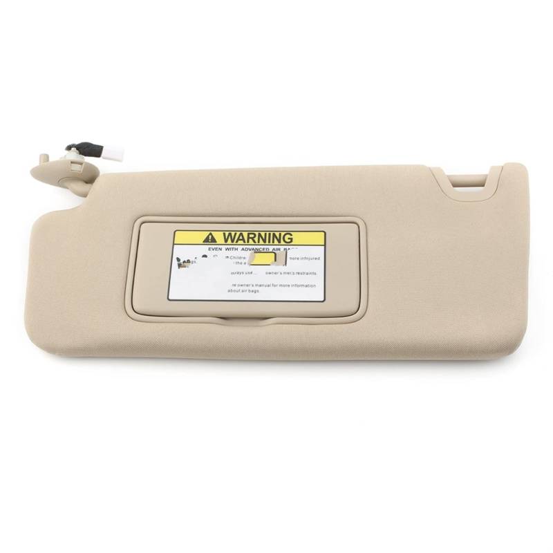 HUVNEXA Graues Autozubehör vorne Links Sonnenblende Sonnenschutz mit Lichtspiegel, for Accord 2008 2009 2010 2011, 83280TA5A51ZA Auto-Sonnenblende(Yellow) von HUVNEXA