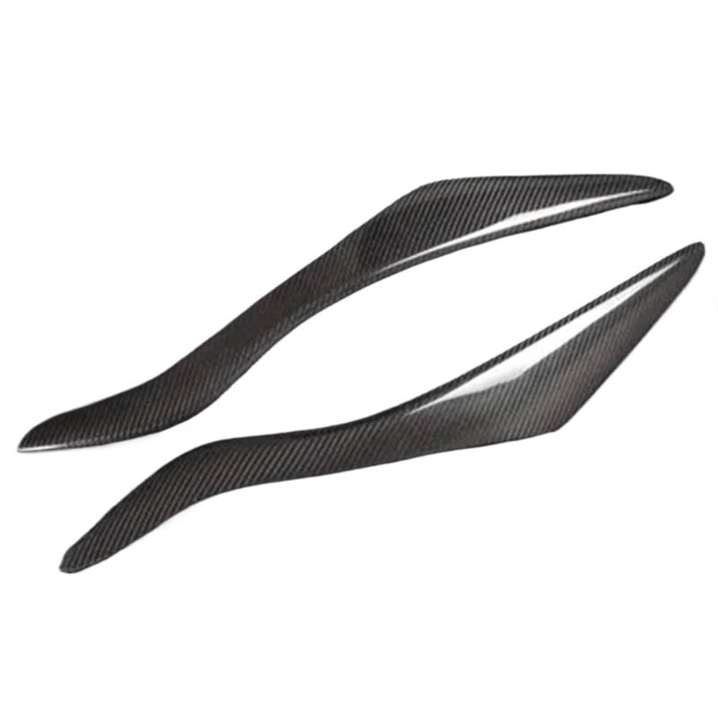 HUVNEXA Kohlefaser-Scheinwerfer-Augenbrauenabdeckung, Zieraufkleber, Scheinwerfer-Augenlid, for Ford, for Focus MK3 2012–2014, for Focus ST. Augenbrauen aus Fiberglas Autoscheinwerferaufkleber(Carbon von HUVNEXA