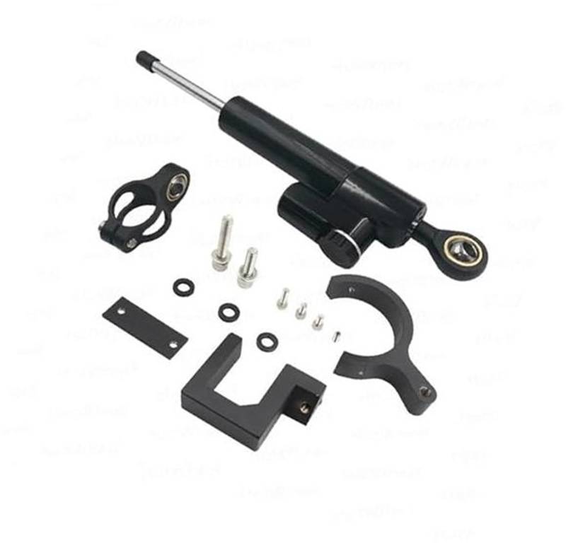 HUVNEXA Lenkungsdämpfungshalterung Elektroroller-Teilezubehör, Michael Sha K Max Lenkungsdämpfer Lenkungsdämpfer für Elektroroller(Black 1 Set2) von HUVNEXA