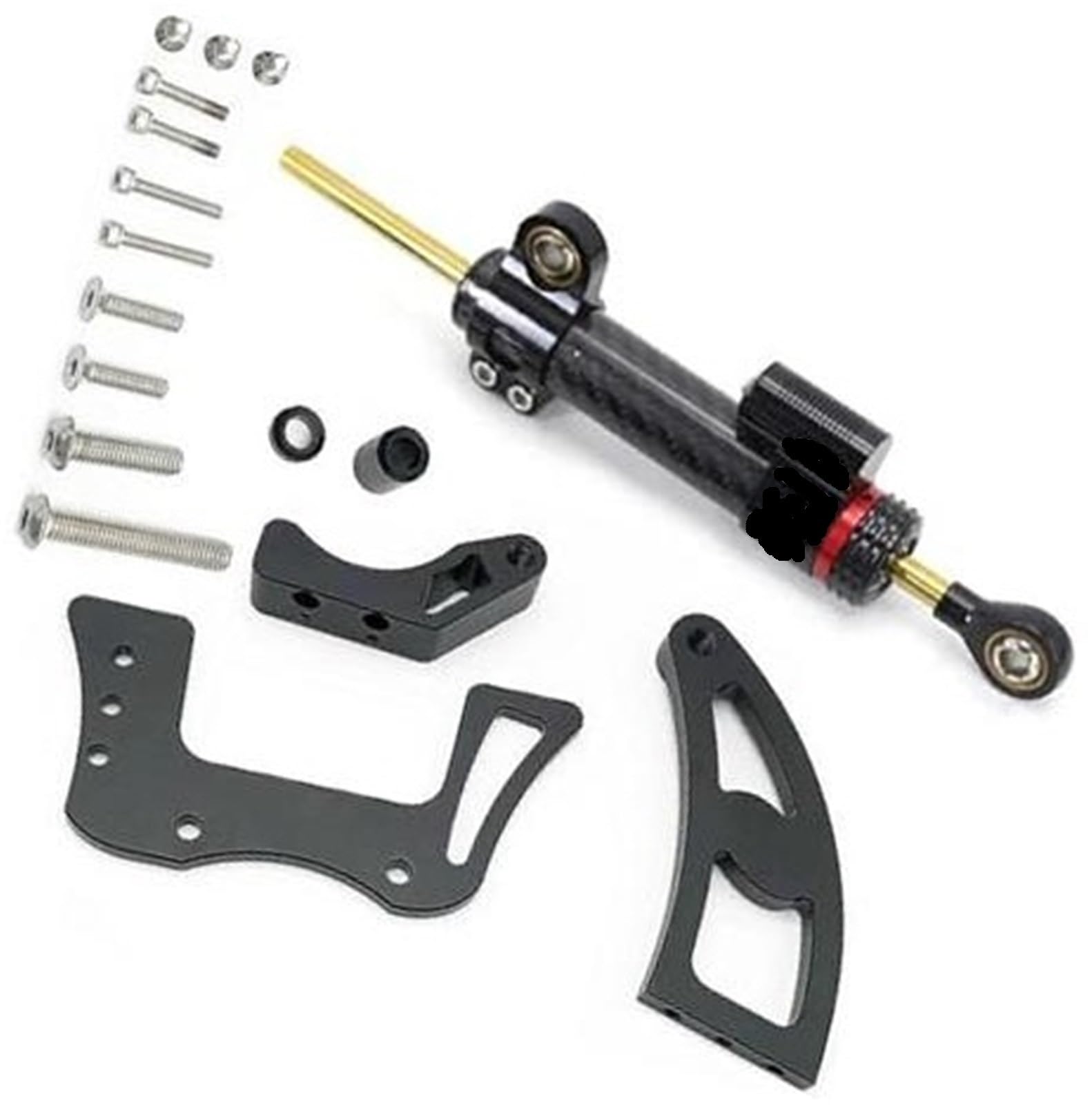 HUVNEXA Lenkungsstabilisator-Dämpfer-Montagesatz, for Dualtron, Victor, for Thunder, II Elektroroller-Teile, Dämpferbaugruppe, Anti-Vibration Lenkungsdämpfer für Elektroroller(BLACK Damper and Bracket HUVNEXA Lenkungsstabilisator-Dämpfer-Montagesatz, for Dualtron, Victor, for Thunder, II Elektroroller-Teile, Dämpferbaugruppe, Anti-Vibration Lenkungsdämpfer für Elektroroller(BLACK Damper and Bracket von HUVNEXA