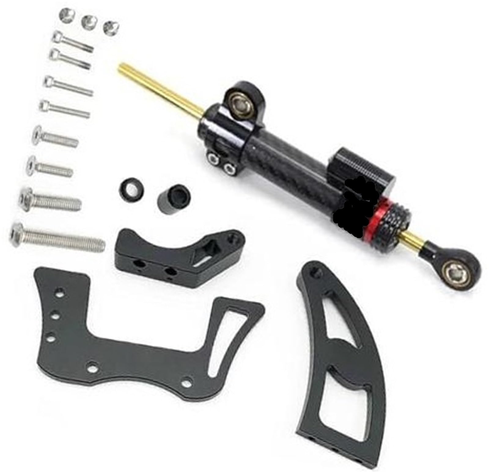 HUVNEXA Lenkungsstabilisator-Dämpfer-Montagesatz, for Dualtron Victor, for Thunder, II Elektroroller-Teile, Dämpferbaugruppe, Anti-Vibration Lenkungsdämpfer für Elektroroller(BLACK Damper and Bracket2 HUVNEXA Lenkungsstabilisator-Dämpfer-Montagesatz, for Dualtron Victor, for Thunder, II Elektroroller-Teile, Dämpferbaugruppe, Anti-Vibration Lenkungsdämpfer für Elektroroller(BLACK Damper and Bracket2 von HUVNEXA