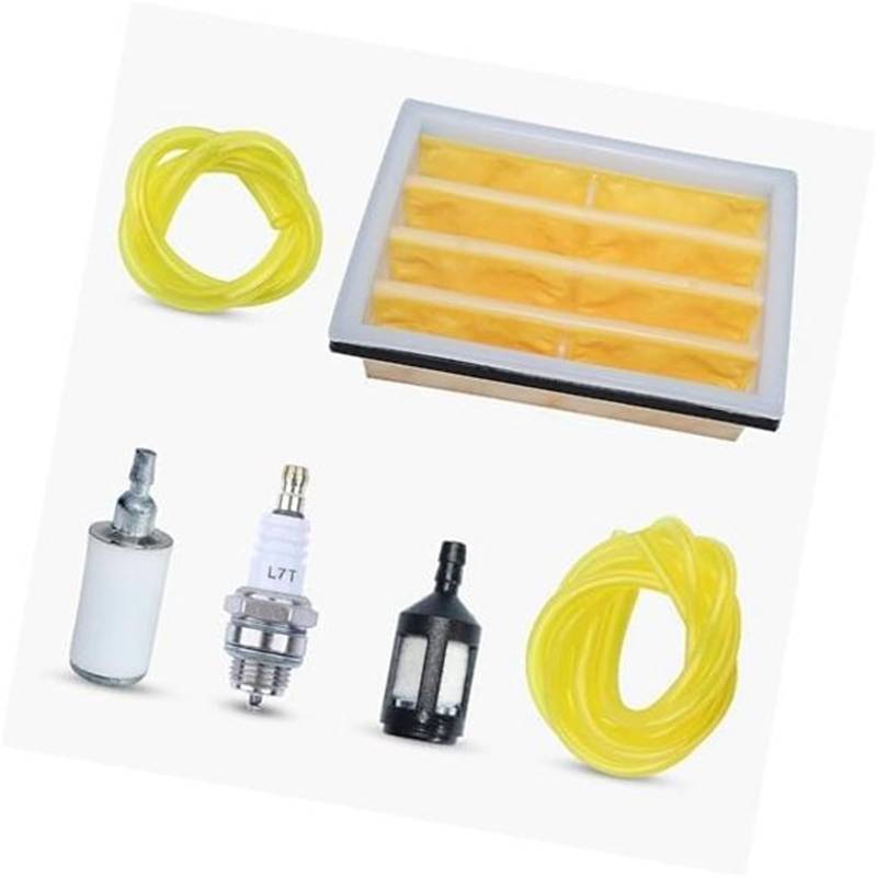 HUVNEXA Luft-Kraftstofffilter und Zündkerze sowie Kraftstoffleitungsschlauch-Kit for Husqvarna 261 262 268 272 394 Kettensägen-Ersatzteile Rasenmäher-Zündkerze von HUVNEXA