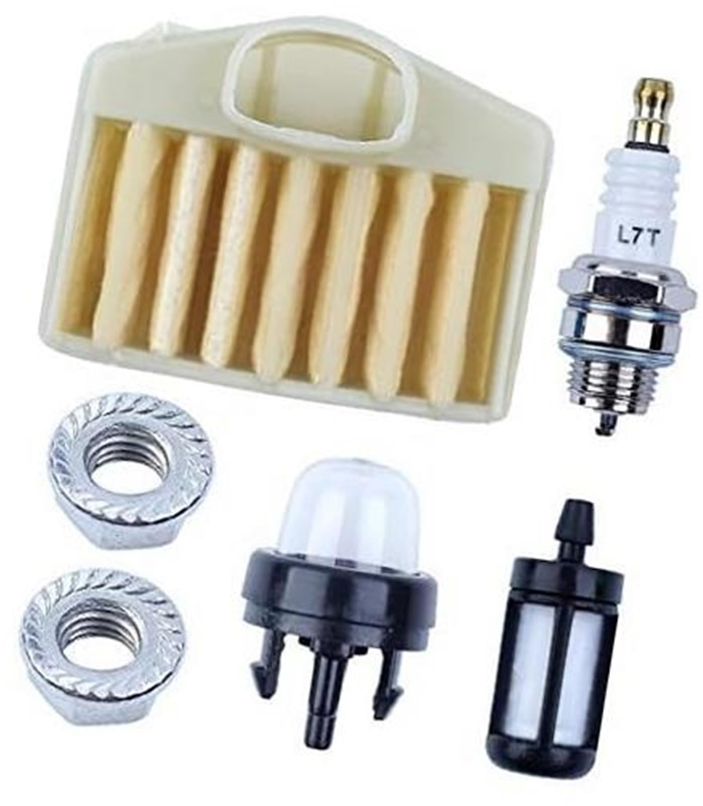 HUVNEXA Luftfilterstangenmuttern, Zündkerzensatz, Zündkapsel, Zündkerzensatz for Husqvarna 362 365 371 372 Kettensägenteile Rasenmäher-Zündkerze HUVNEXA Luftfilterstangenmuttern, Zündkerzensatz, Zündkapsel, Zündkerzensatz for Husqvarna 362 365 371 372 Kettensägenteile Rasenmäher-Zündkerze von HUVNEXA