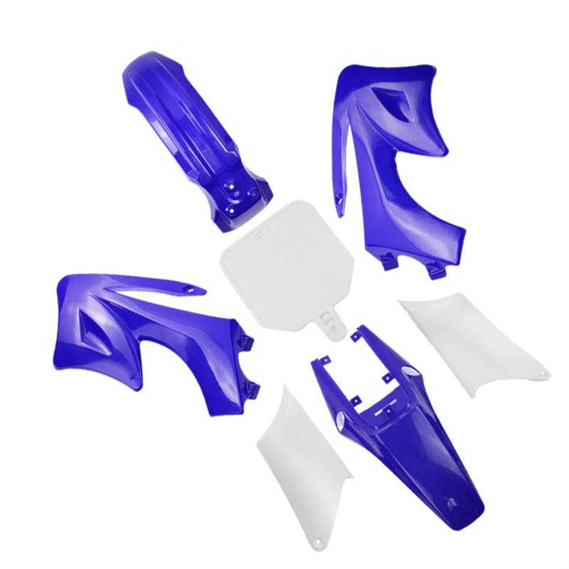 HUVNEXA Motorrad Apollo Verkleidungskits Kotflügelverkleidung Body Kit Set 110 125 140 150 200CC, for Apollo, Pit Bike Motorrad(Blue) von HUVNEXA