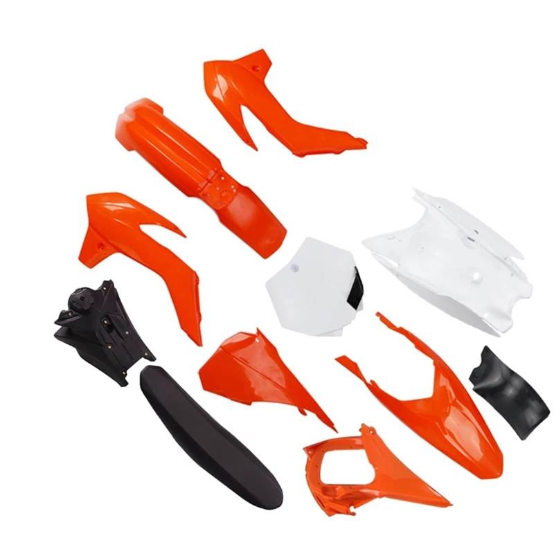 HUVNEXA Motorrad Kunststoff Abdeckung Verkleidung Körper Kunststoff Abdeckung Kit Mit Kraftstoff Tank KT 85 Dirt Bike Pit BIK KT85 Motocross(Orange) von HUVNEXA