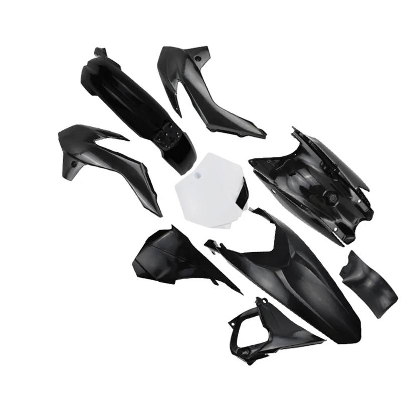HUVNEXA Motorrad Kunststoff Abdeckung Verkleidung Körper Kunststoff Abdeckung Kit Set KT 85 Dirt Bike Pit BIK KT85 Motocross(Black) von HUVNEXA