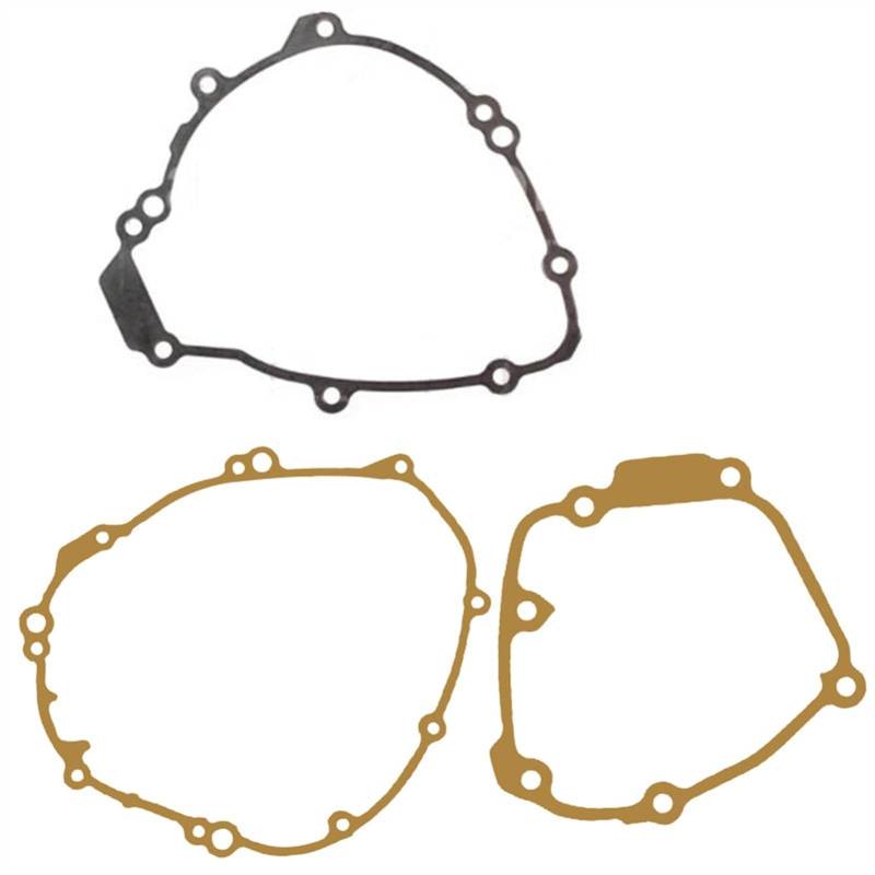 HUVNEXA Motorrad Kurbelgehäuse Ölreiniger Sieb Generator Kupplungsdeckel Dichtungssätze, for Yamaha, R1 YZF-R1 YZFR1 2009-2014(Three Kits) von HUVNEXA