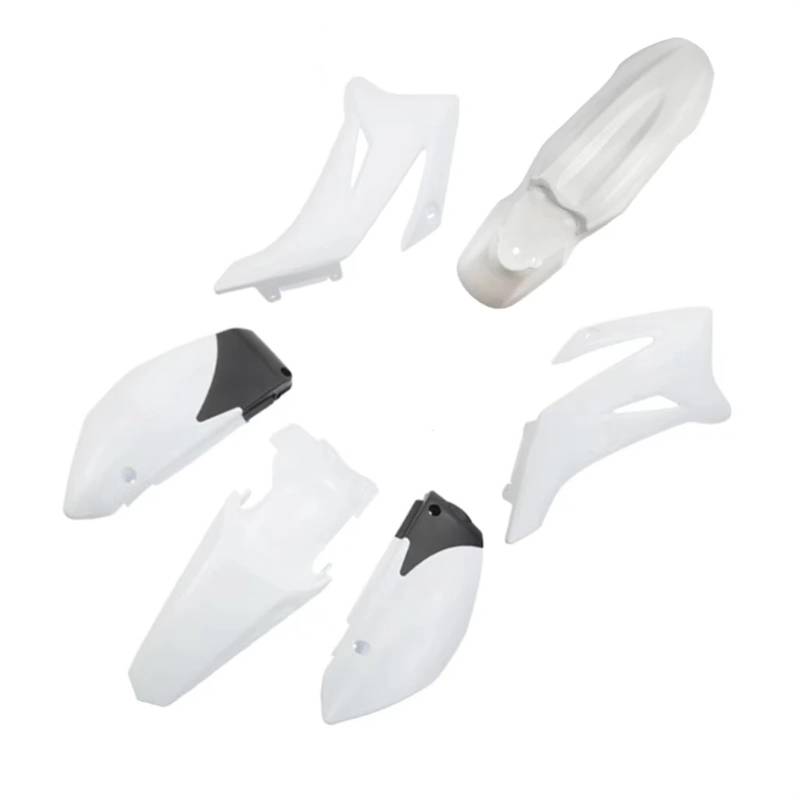 HUVNEXA Motorrad TTR125 Kotflügel Verkleidung Körper Kunststoff Abdeckung Kit Set TTR125 Dirt Pit Bike(All White) von HUVNEXA