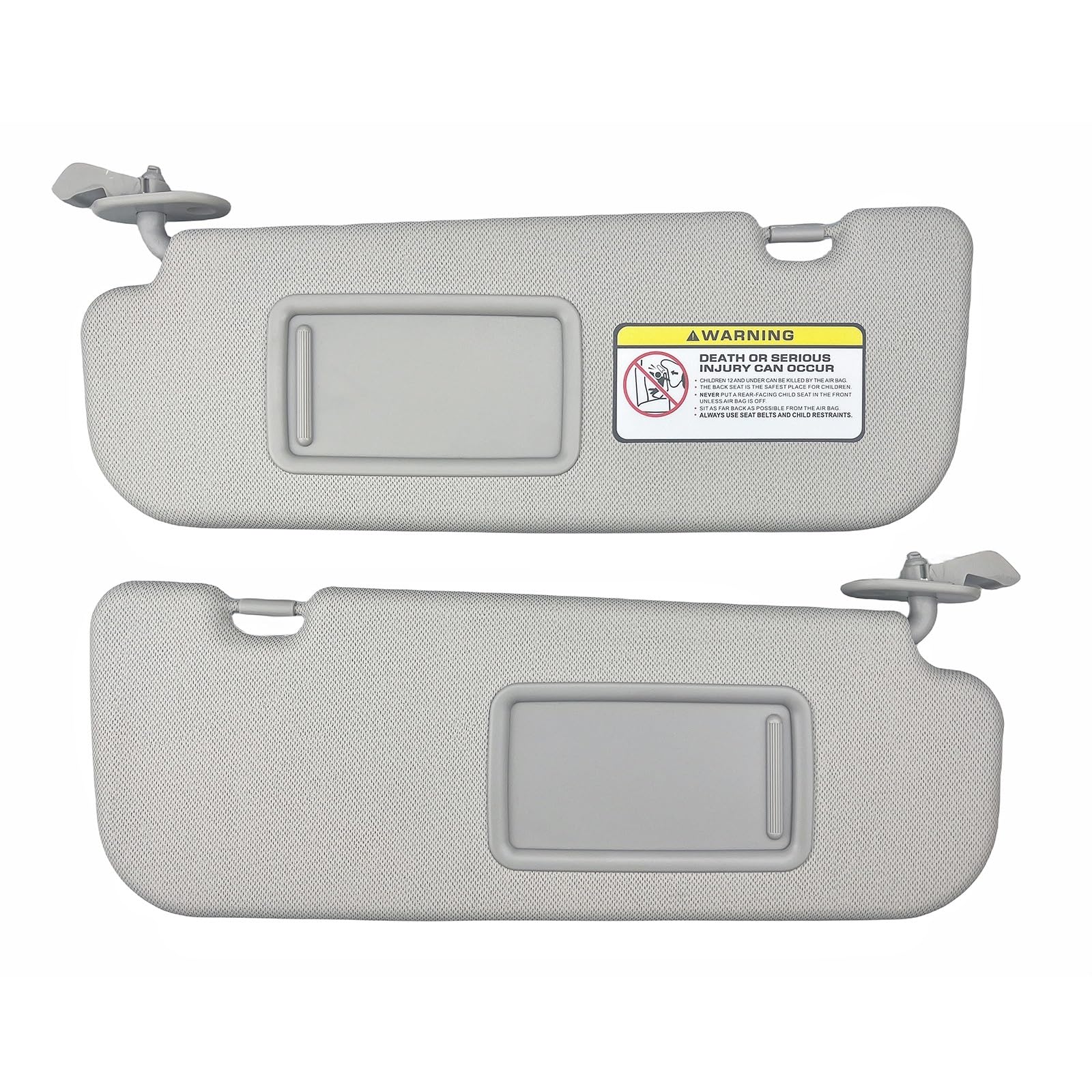 HUVNEXA Paar Sonnenblende ohne Licht, for Hyundai, for Elantra, 2011 2012 2013 2014 2015, ersetzt 852103X000TX Windschutzscheiben-Sonnenschutz Auto-Sonnenblende(Grey) von HUVNEXA