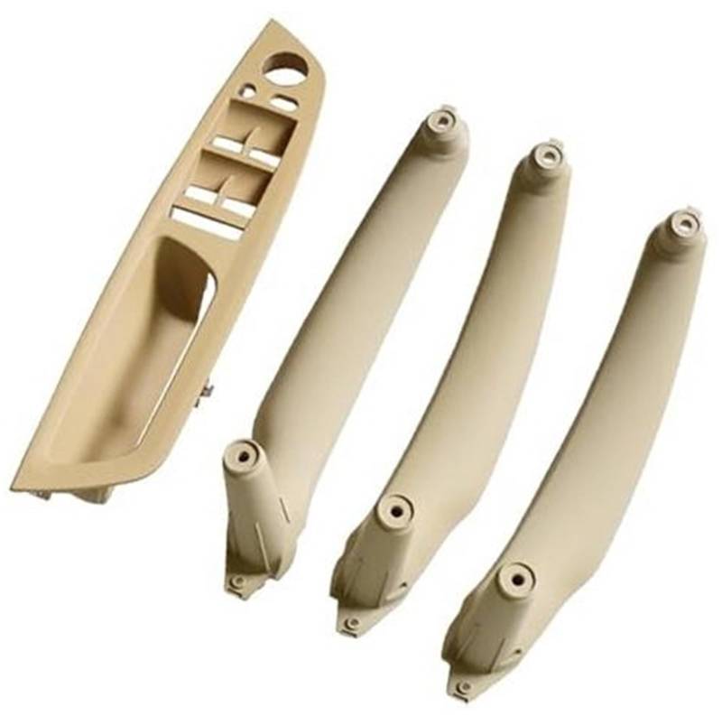 HUVNEXA Rechts Links Innentürverkleidung Griff Pull Trim Halter Auto Innenzubehör, for, E70 X5 E71 E72 X6 SAV Auto Styling 51416969401 Türgriff für den Autoinnenraum(Beige-4pcs) von HUVNEXA