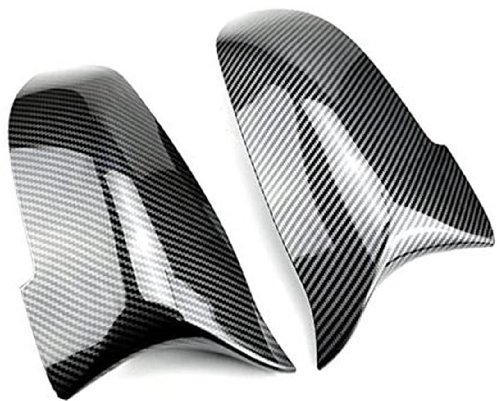 HUVNEXA Rückspiegelabdeckung Flügelseite Rückspiegelkappe, for, 5er F10 F11 F18 LCI 2014-2017 Auto-Tuning-Zubehör Auto-Außenspiegelabdeckung(Black Carbon Pattern) von HUVNEXA