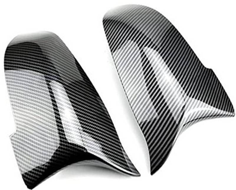HUVNEXA Rückspiegelabdeckung Flügelseite Rückspiegelkappe, for, 5er F10 F11 F18 LCI 2014-2017 Auto-Tuning-Zubehör Auto-Außenspiegelabdeckung(Black Carbon Pattern) von HUVNEXA