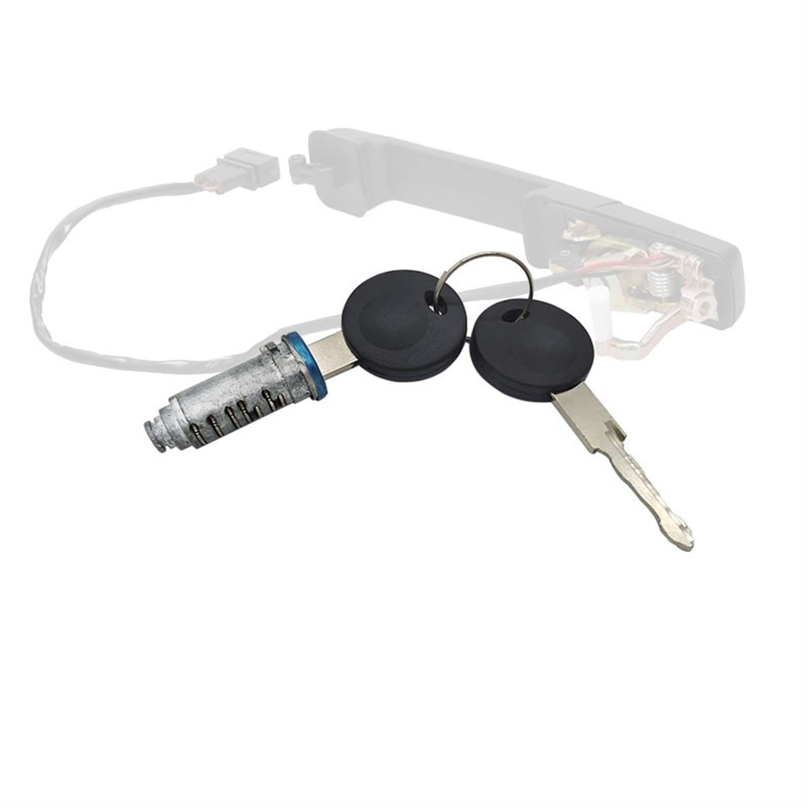 HUVNEXA Schlüssel Schließzylinder, für, for VW, für, for Passat Außentürgriff-Reparatursatz 357837205A 357837205AS 357837206A 357837206AS Gummipolster(2 Keys and 1 Lock cy) von HUVNEXA