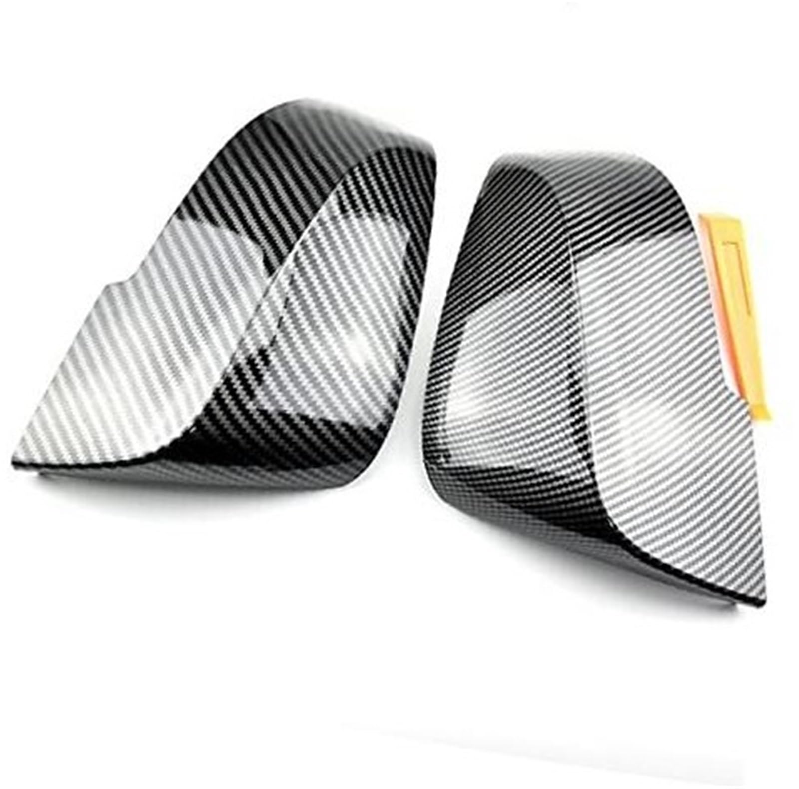 HUVNEXA Schwarz Auto Rückspiegel Abdeckung Dekor, for, 1/2/3/4 Serie F20 F30 F31 F32 F34 Rückspiegel Abdeckungen Zierleisten Auto-Außenspiegelabdeckung(Black Carbon Fiber Pattern) von HUVNEXA