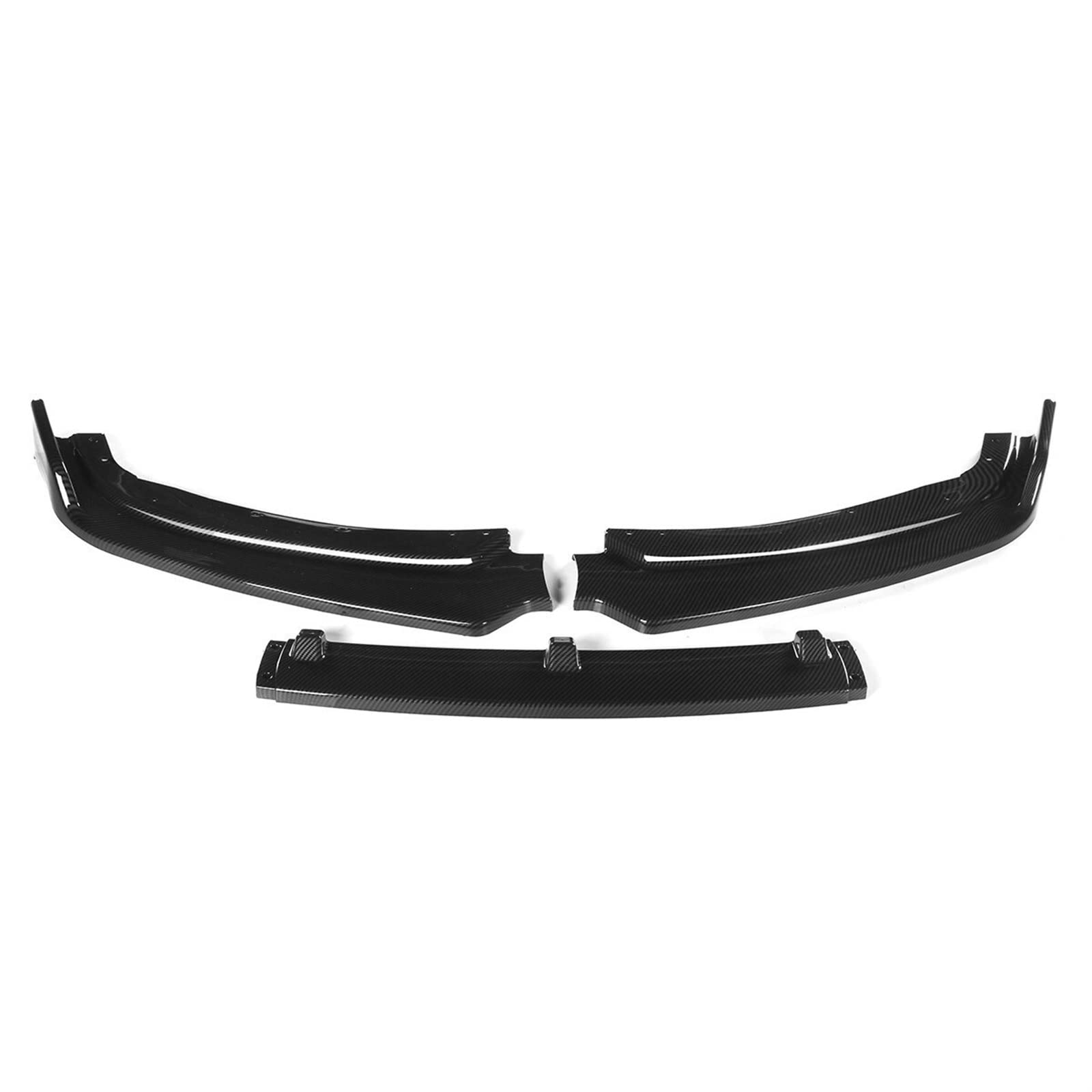 HUVNEXA Schwarzer Carbon-Look, Auto-Frontstoßstangen-Lippensplitter, Kinn-Stoßstangen-Body-Kits, Spoiler, for, 3er-Serie F30 2012 2013 2014 2015(Carbon Fiber Look) von HUVNEXA