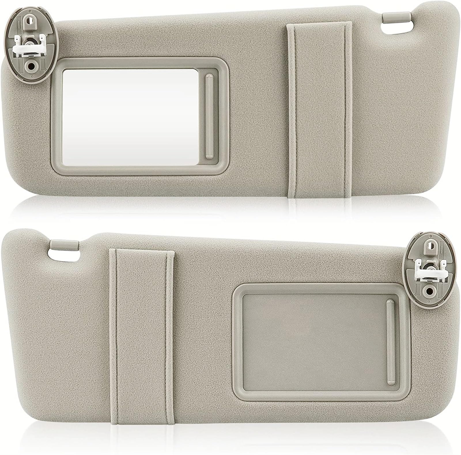 HUVNEXA Sonnenblenden mit Licht und Schiebedach, for Toyota, Venza 2009 2010 2011 2012 2013 2014 2015 2016, 74320-0T022-B1, 74310-0T022-B1 Auto-Sonnenblende(Gray Left and Right) von HUVNEXA
